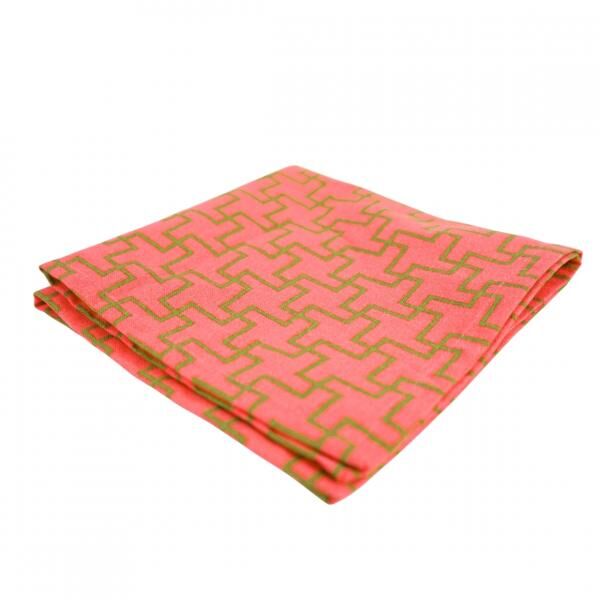 (R) Napkin Jacquard cotton pink 38 x 38 cm