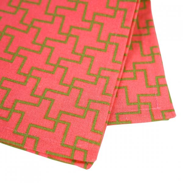 (R) Napkin Jacquard cotton pink 38 x 38 cm