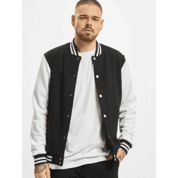 schlichte Urban Classics Herren Jacke 380 g/m² mit Baumwolle Schwarz/Weiß