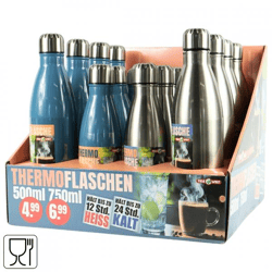 Telewelt Thermoflasche 500/750 ml 4 Sortimente