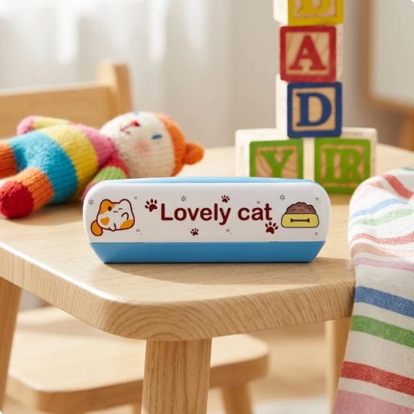 120x - Children's Harmonica with Cat Design