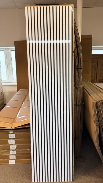 168 Stk. Akustikpaneele weiß 240*60cm / 275*60cm NEU