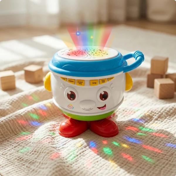 47x - Interaktive Kindertrommel mit Musik und Licht