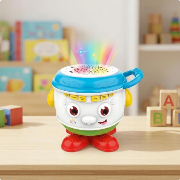 47x - Interaktive Kindertrommel mit Musik und Licht