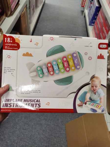 71x - Kinder Xylophon Spielzeug - Flugzeug
