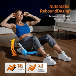 AbForge Adjustable Core Trainer – Intelligentes Trainingsgerät mit Rückstoßunterstützung für Sit-ups und Crunches