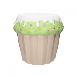 Beistelltisch „Cupcake“, weiß/grün, 37 cm