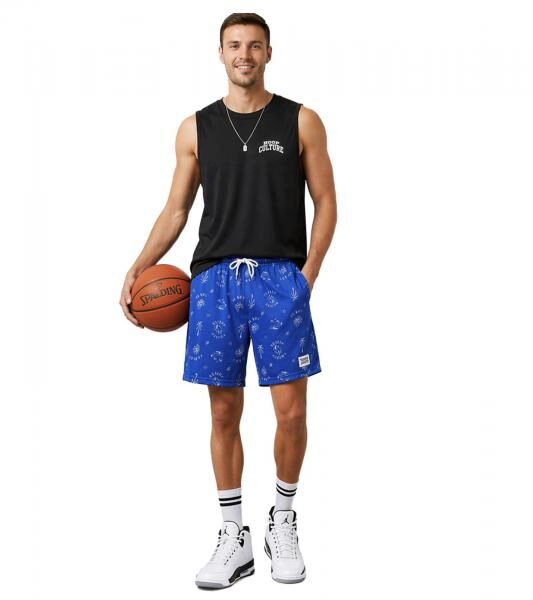 bequeme SCOTCH & SODA Herren Sport-Short Mesh-Bermuda kurze Fitness-Hose SSSP25M266619 Schwarz/Blau/Petrol oder Royal-Blau