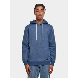 bequemer Urban Classics Herren Hoodie Kordelzug Rippstrick 300 g/m² mit Baumwolle Blau
