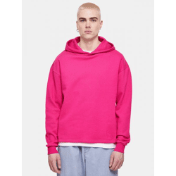 bequemer URBAN CLASSICS Herren Hoodie Taschen Kapuze 300 g/m² mit Baumwolle Pink
