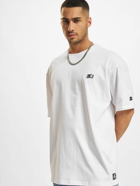 bequemes Starter Herren T-Shirt Oversize 240 g/m&sup2; mit Baumwolle Wei&szlig;