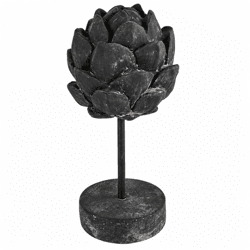 Countryfield Statue Artischocke auf Fuß Davor schwarz 29,5 cm