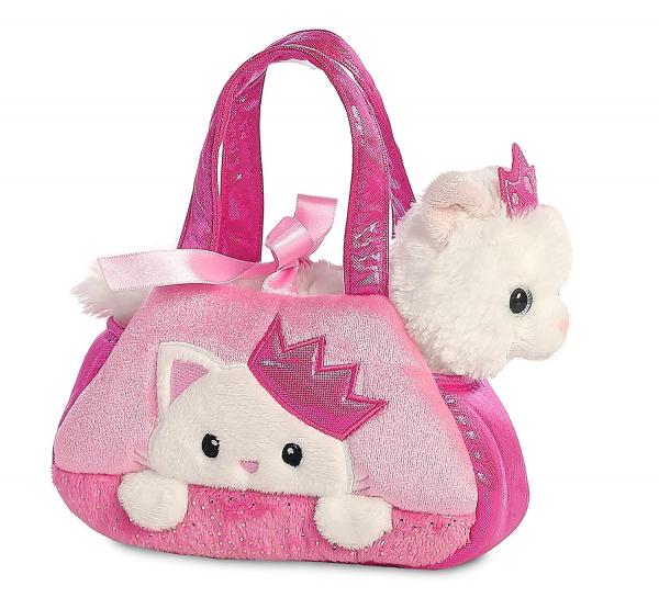 Fancy Peek-a-Boo Prinzessin Kitty in einer Tragetasche ca. 21 cm - Pl&uuml;schfigur