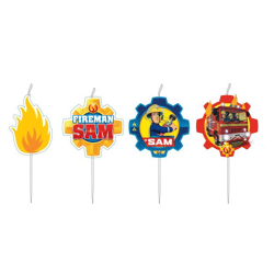 Feuerwehrman Sam 2017 - Mini-Figurenkerzen 4Stück