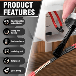 FlexGuard Industrial Liquid Electrical Tape – Waterproof Dielectric Insulating Coating, UV-Resistant amp; Anti-Corrosion
