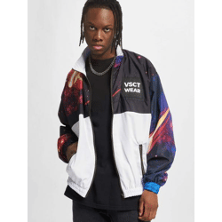 funktionale vsct Herren Jacke Reißverschluss Taschen Weiß/Schwarz/Bunt