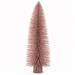J-Line Weihnachtsbaum Glitter altrosa L 61 cm