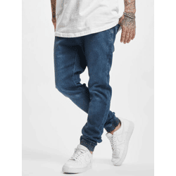 lässige URBAN CLASSICS Herren Jeans Stretch Kordelzug Taschen mit Baumwolle Blau