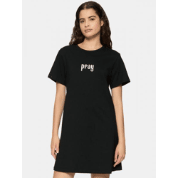 lässiges Miss Tee Damen T-Shirt 200 g/m² mit Baumwolle Schwarz