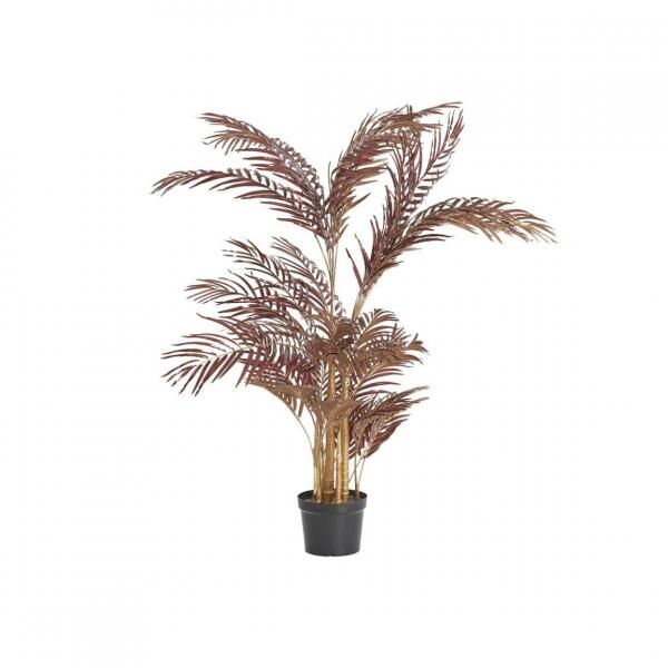 Light & Living Kunstpflanze Palm metallic burgundy im Topf 145 cm