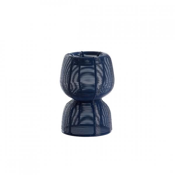 Light & Living Teelichthalter Aroha, blau, 17 cm