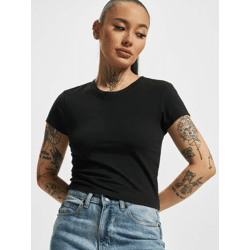 modernes Urban Classics Damen T-Shirt Stretch 180 g/m² mit Baumwolle Schwarz