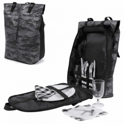 Norlander picknick rugtas metallic 14-delig 41 cm