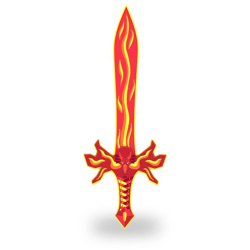 Papo 20017 - Flammenschwert - Schaumstoff Waffe
