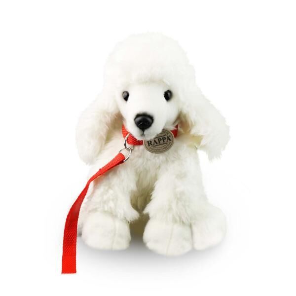Pl&uuml;schtier Pudel mit Leine - 28 cm