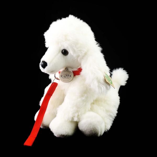 Pl&uuml;schtier Pudel mit Leine - 28 cm