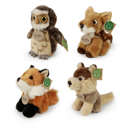 Assorted Wild Animal Plush Toy Set - 16 cm