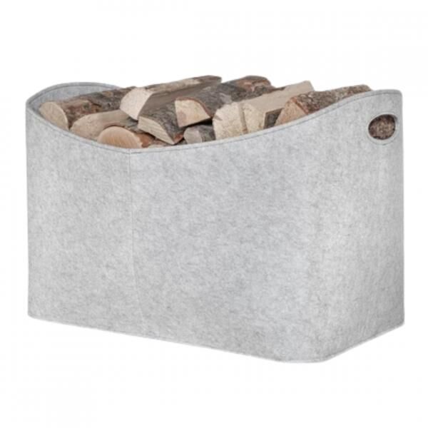 Premium XXL Felt Basket, Light Gray, 63 cm