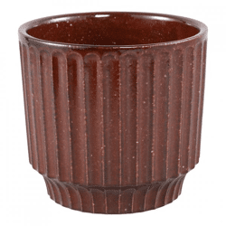 PTMD Blumentopf Hodor L, dunkelbraun, 17 cm