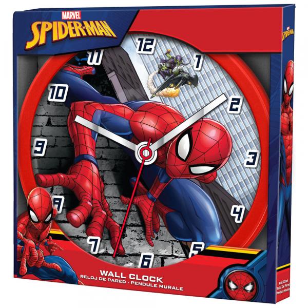 Spiderman - Wanduhr f&uuml;r Kinder