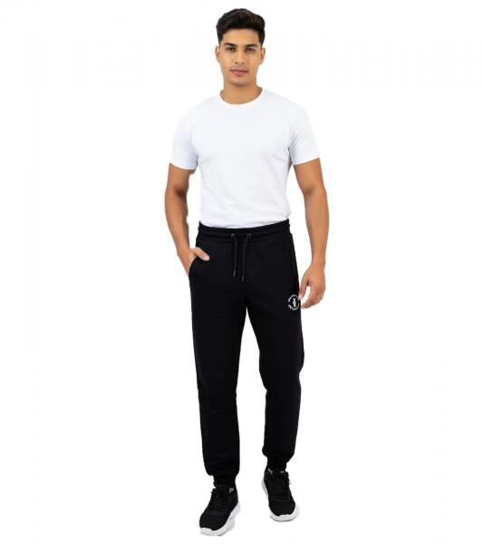 sportliche ON THAT ASS XOLO Herren Jogging-Hose Baumwoll-Sweat-Hose mit Logo und Taschen Jogger Schwarz