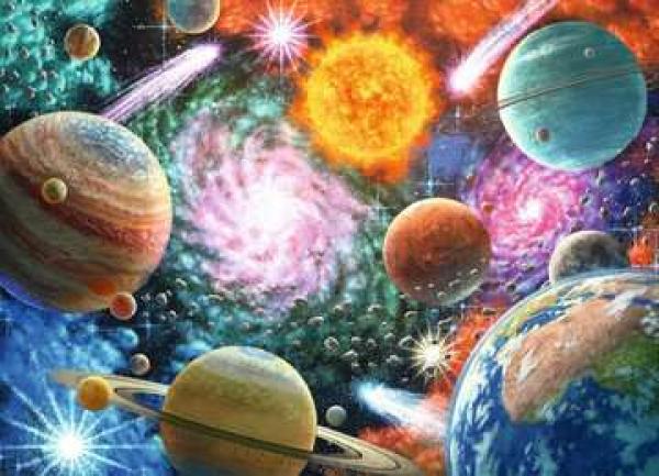 Sterne und Planeten - Puzzle 100 Teile XXL