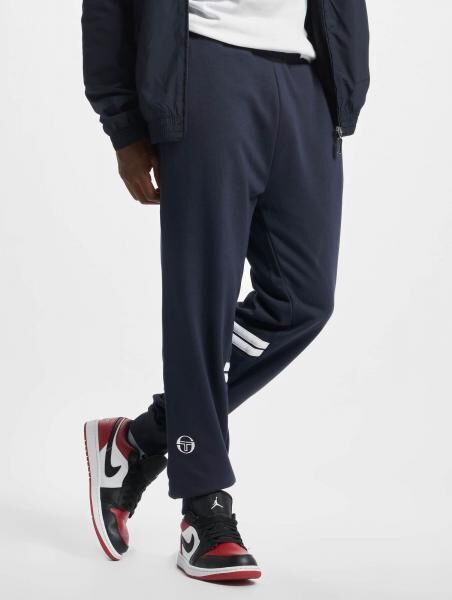 stylische Sergio Tacchini Herren Jogger mit Baumwolle Blau