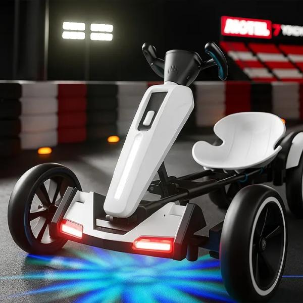 SuperKart Kids Elektrisches Klapp-Go-Kart | Batteriebetriebenes Aufsitzauto, elektrisches Spielzeugfahrzeug