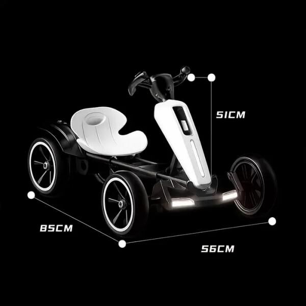 SuperKart Kids Elektrisches Klapp-Go-Kart | Batteriebetriebenes Aufsitzauto, elektrisches Spielzeugfahrzeug