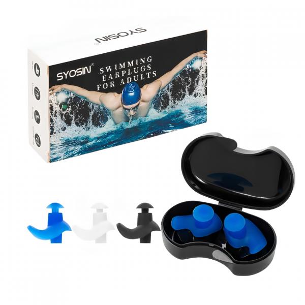 Syosin Schwimm-Ohrstöpsel 2,5 cm, 3er-Set