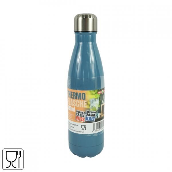 Telewelt Thermosflasche, blau, 500 ml