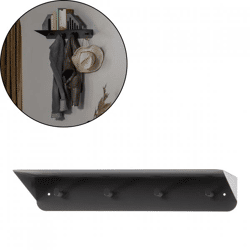 WOOOD Garderobenständer Kenan Metall schwarz 60 cm
