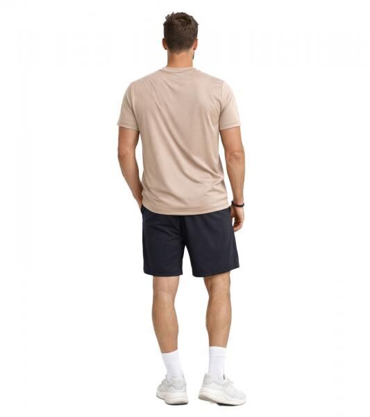 2-teiliges ON THAT ASS Bolt Herren Sport-Set Performance Set Gym Outfit mit T-Shirt & Shorts Camel/Schwarz 