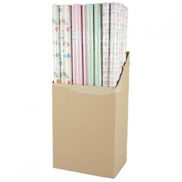Happy Birthday Geschenkpapier 200 x 70 cm 4fach sortiert