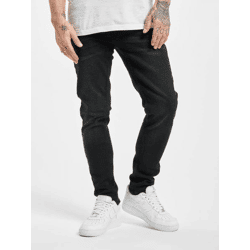 lässige Denim Project Herren Jeans Skinny Fit Stretch Reißverschluss mit Baumwolle Schwarz
