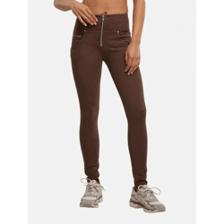 lässige Freddy Damen Jeans Skinny Fit Braun
