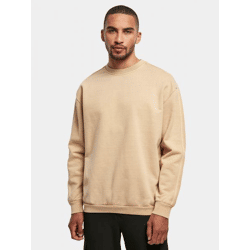 lässiges Urban Classics Herren Sweatshirt Oversize 470 g/m² mit Baumwolle Beige
