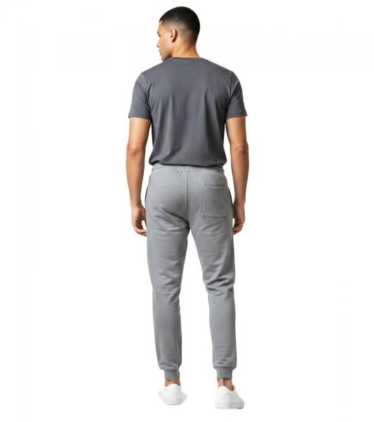 modische ON THAT ASS Leo Herren Jogging-Hose Baumwoll-Sweat-Hose mit Logo und Taschen Jogger Hellgrau