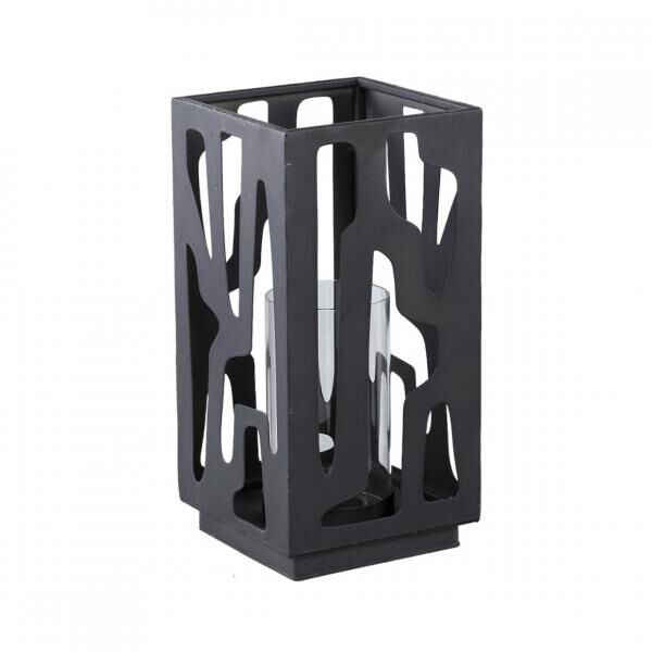 PTMD Windlicht Dewey schwarz 32 cm