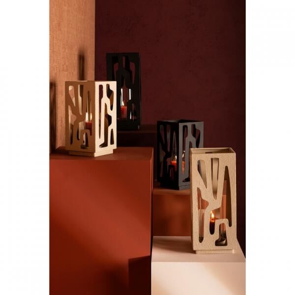 PTMD Windlicht Dewey schwarz 32 cm